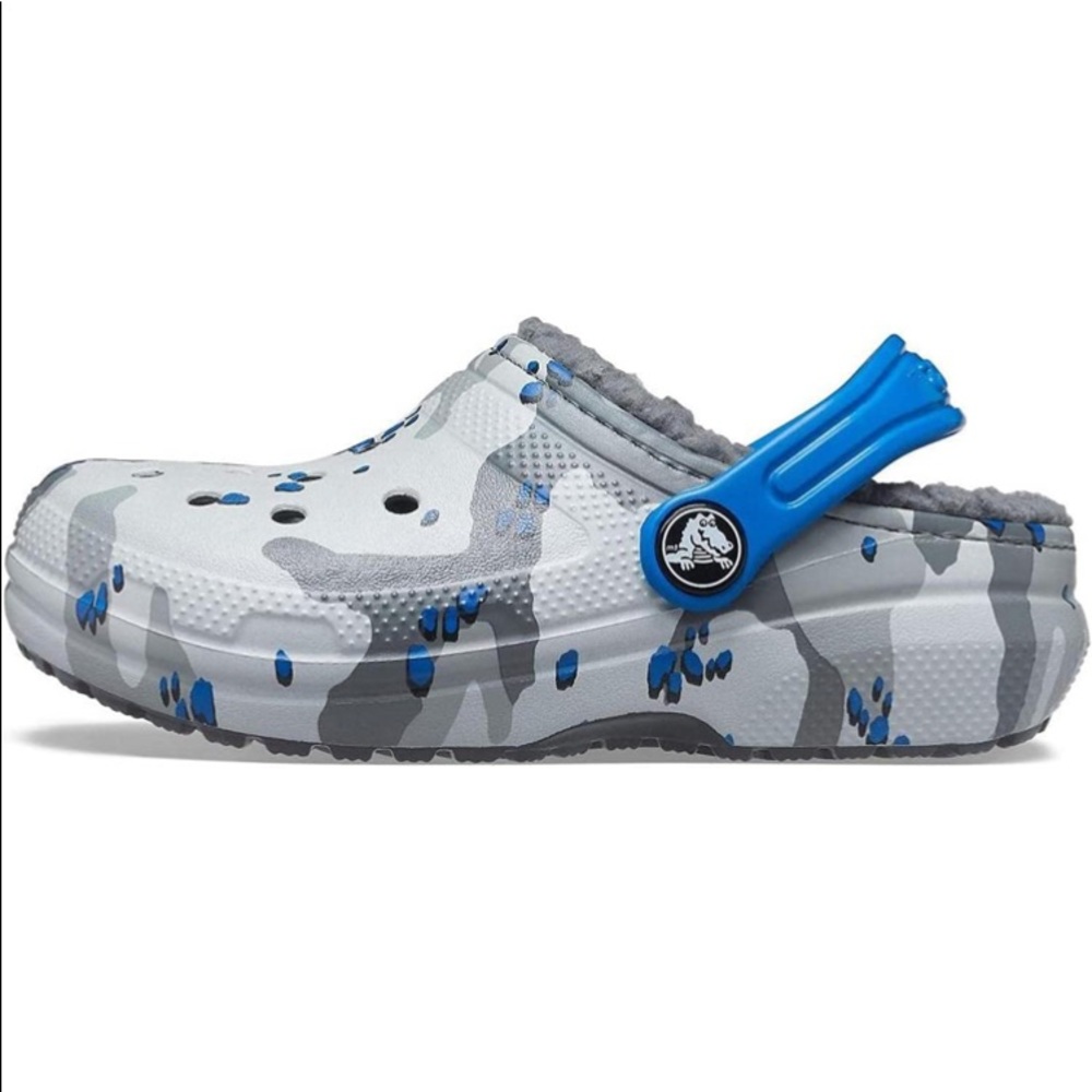 NWT J5 Lined Blued Camo Crocs